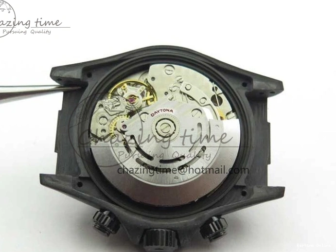 0503 AllSeason Daytona DIW Carbon OMF Best Edition Carbon Orange Dial on Orange Nylon Strap A 2845